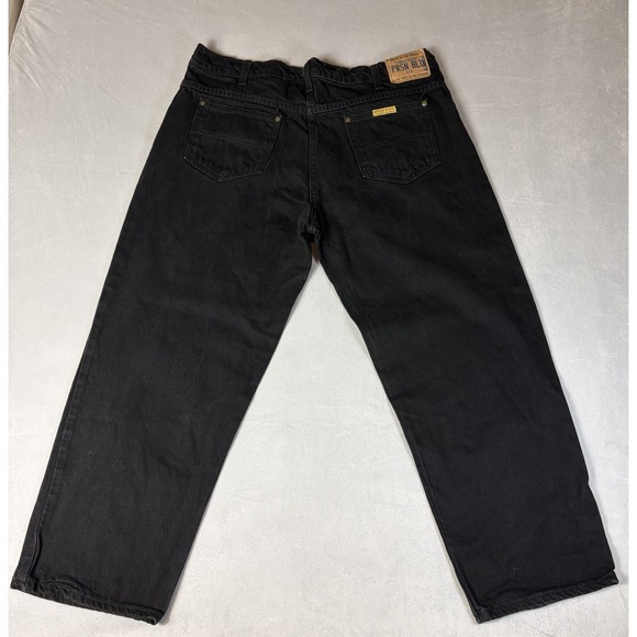 Prsn Blu Denim Made By Real Inmates USA Men's Jeans Black  Size 40x30 Cotton - Picture 2 of 11